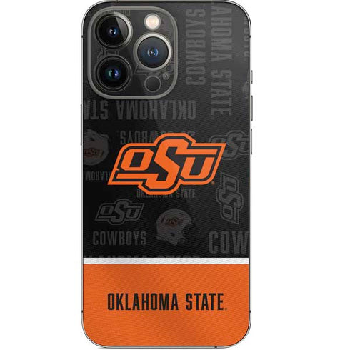Oklahoma State University Split Jersey iPhone 14 Pro Skin